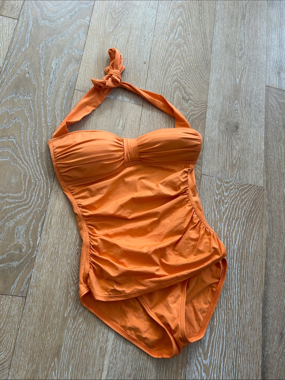 Tommy Bahama Orange Halter Tie Neck Swimsuit